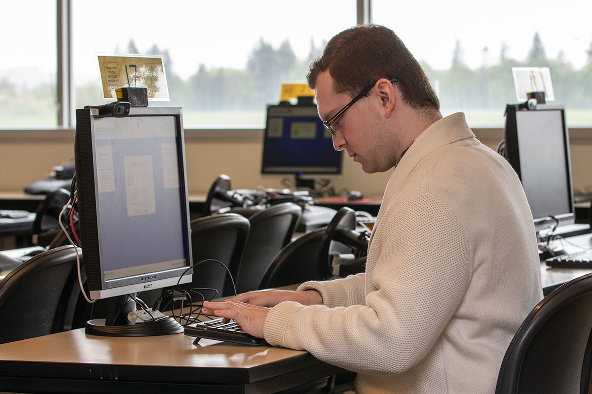 Man at computer