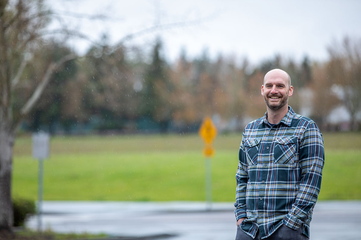 Man standing outside